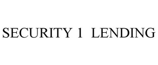 SECURITY 1 LENDING