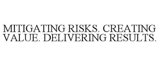 MITIGATING RISKS. CREATING VALUE. DELIVERING RESULTS.