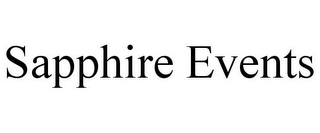 SAPPHIRE EVENTS