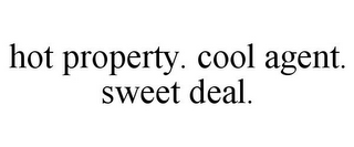 HOT PROPERTY. COOL AGENT. SWEET DEAL.