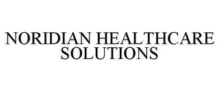 NORIDIAN HEALTHCARE SOLUTIONS