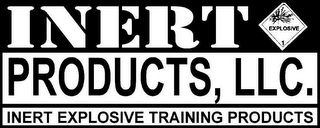 INERT PRODUCTS, LLC. INERT EXPLOSIVE TRAINING PRODUCTS EXPLOSIVE 1