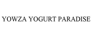 YOWZA YOGURT PARADISE