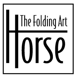 THE FOLDING ART HORSE