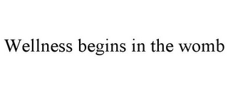 WELLNESS BEGINS IN THE WOMB