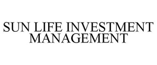 SUN LIFE INVESTMENT MANAGEMENT