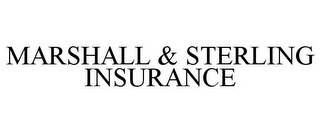 MARSHALL & STERLING INSURANCE