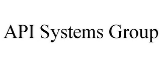 API SYSTEMS GROUP