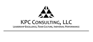 KPC CONSULTING, LLC LEADERSHIP EXCELLENCE, TEAM CULTURE, INDIVIDUAL PERFORMANCE