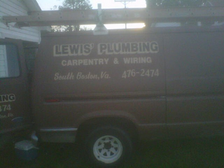 LEWIS PLUMBING CARPENTRY & WIRING SOUTH BOSTON, VA.