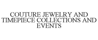 COUTURE JEWELRY AND TIMEPIECE COLLECTIONS AND EVENTS