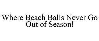 WHERE BEACH BALLS NEVER GO OUT OF SEASON!