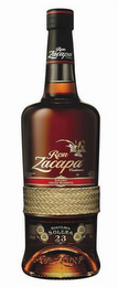 RON ZACAPA CENTENARIO SOLERA GRAND RESERVA SISTEMA SOLERA 23 RUM FROM VIRGIN SUGAR CANE & AGED AT A HIGH ALTITUDE 40% ALC./VOL. 750ML.