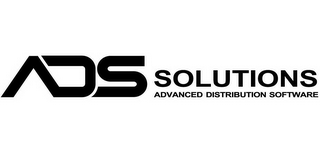 ADS SOLUTIONS ADVANCED DISTRIBUTION SOFTWARE