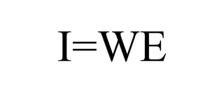 I=WE