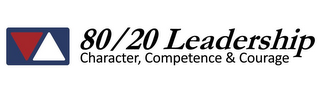 80/20 LEADERSHIP CHARACTER, COMPETENCE & COURAGE