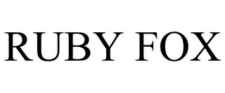 RUBY FOX