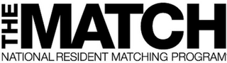 THE MATCH NATIONAL RESIDENT MATCHING PROGRAM