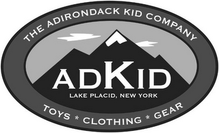 THE ADIRONDACK KID COMPANY ADKID LAKE PLACID NEW YORK TOYS CLOTHING GEAR