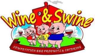 WINE & SWINE COMPETITION BBQ & CATERING PIG LOTION ROCKS