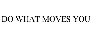 DO WHAT MOVES YOU