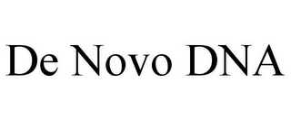 DE NOVO DNA