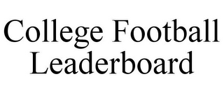 COLLEGE FOOTBALL LEADERBOARD