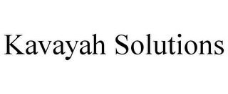 KAVAYAH SOLUTIONS