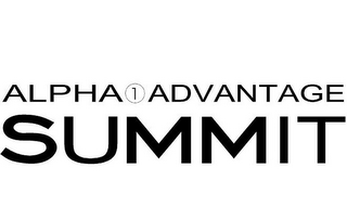 THE ALPHA 1 ADVANTAGE SUMMIT