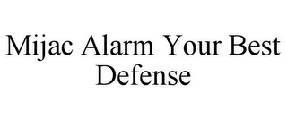 MIJAC ALARM YOUR BEST DEFENSE