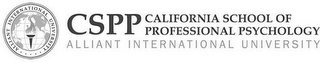 ALLIANT INTERNATIONAL UNIVERSITY.....CSPP CALIFORNIA SCHOOL OF PROFESSIONAL PSYCHOLOGY ALLIANT INTERNATIONAL UNIVERSITY