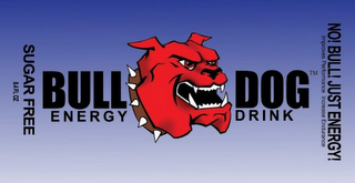 BULLDOG ENERGY DRINK SUGAR FREE NO BULL! JUST ENERGY! IMPROVE PERFORMANCE INCREASE ENDURANCE