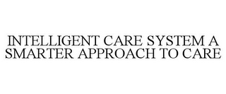 INTELLIGENT CARE SYSTEM A SMARTER APPROACH TO CARE