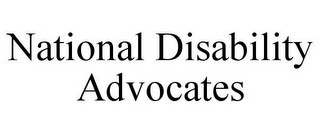 NATIONAL DISABILITY ADVOCATES