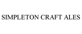 SIMPLETON CRAFT ALES
