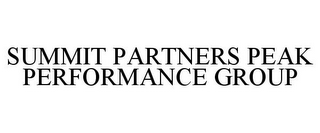 SUMMIT PARTNERS PEAK PERFORMANCE GROUP