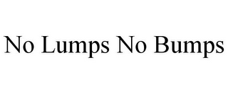 NO LUMPS NO BUMPS