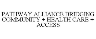 PATHWAY ALLIANCE BRIDGING COMMUNITY + HEALTH CARE + ACCESS