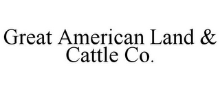 GREAT AMERICAN LAND & CATTLE CO.