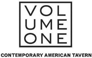 VOLUME ONE CONTEMPORARY AMERICAN TAVERN