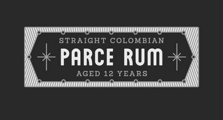 STRAIGHT COLUMBIAN PARCE RUM AGED 12 YEARS