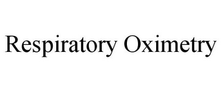 RESPIRATORY OXIMETRY