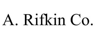 A. RIFKIN CO.