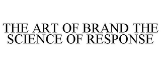 THE ART OF BRAND THE SCIENCE OF RESPONSE