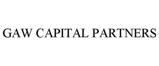 GAW CAPITAL PARTNERS