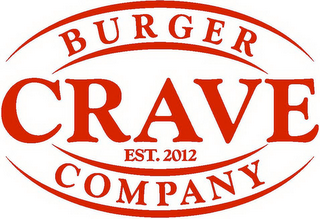 CRAVE BURGER COMPANY EST. 2012