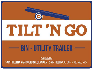 TILT'N GO BIN UTILITY TRAILER DISBRIBUTED BY SAINT HELENA AGRICULTURAL SERVICES SAINTHELENAAG.COM 7070-495-4157