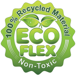 100 % RECYCLED MATERIALECOFLEX RECYCLED MATERIAL NON-TOXIC