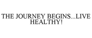 THE JOURNEY BEGINS...LIVE HEALTHY!