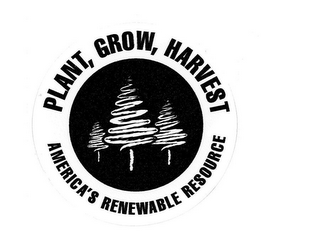 PLANT, GROW, HARVEST AMERICA'S RENEWABLE RESOURCE